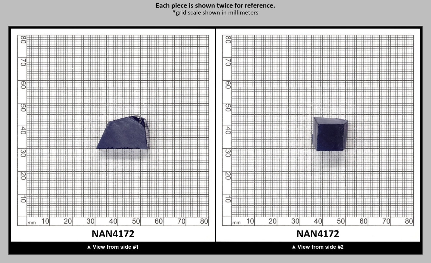 UV Reactive Nanosital #E-459 Lab Created Faceting Rough for Gem Cutting - Various Sizes : NAN4172