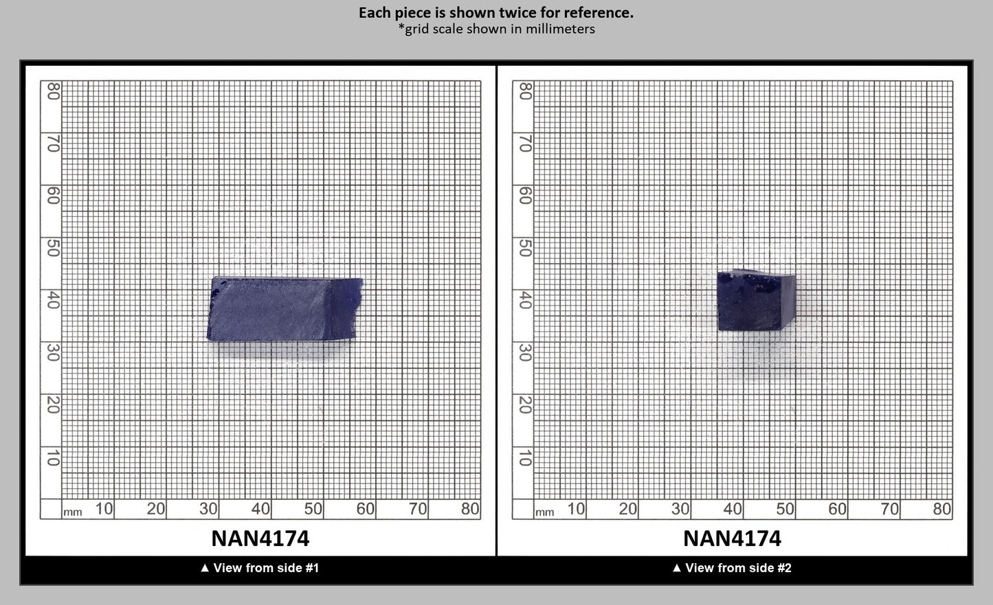 UV Reactive Nanosital #E-459 Lab Created Faceting Rough for Gem Cutting - Various Sizes : NAN4174