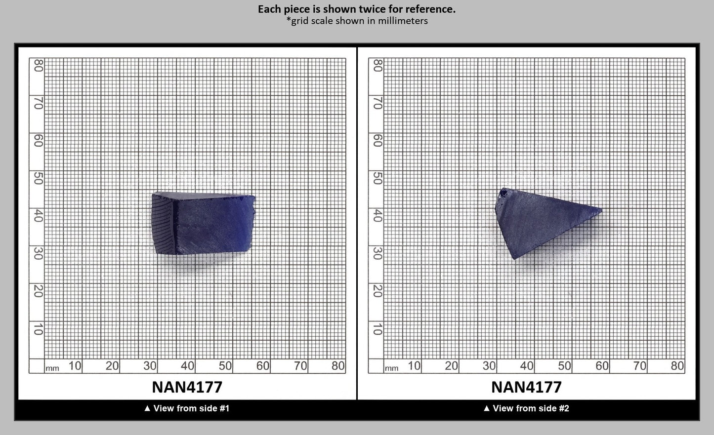 UV Reactive Nanosital #E-459 Lab Created Faceting Rough for Gem Cutting - Various Sizes : NAN4177