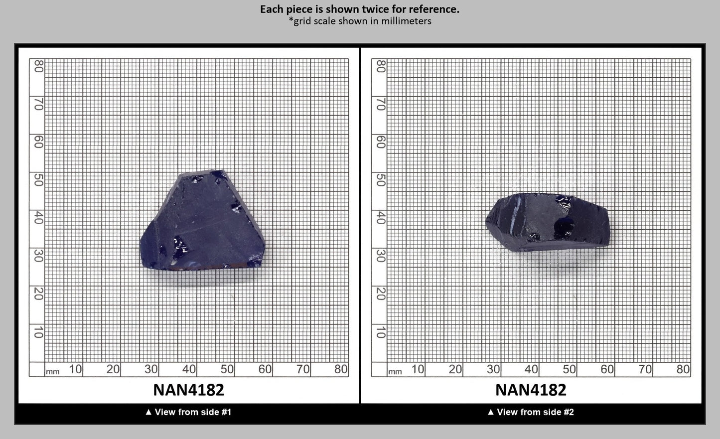 UV Reactive Nanosital #E-459 Lab Created Faceting Rough for Gem Cutting - Various Sizes : NAN4182