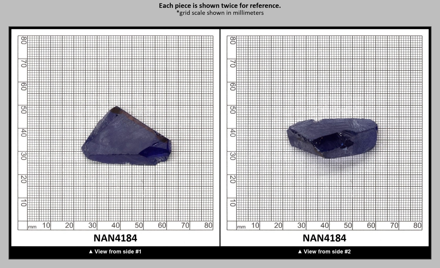 UV Reactive Nanosital #E-459 Lab Created Faceting Rough for Gem Cutting - Various Sizes : NAN4184