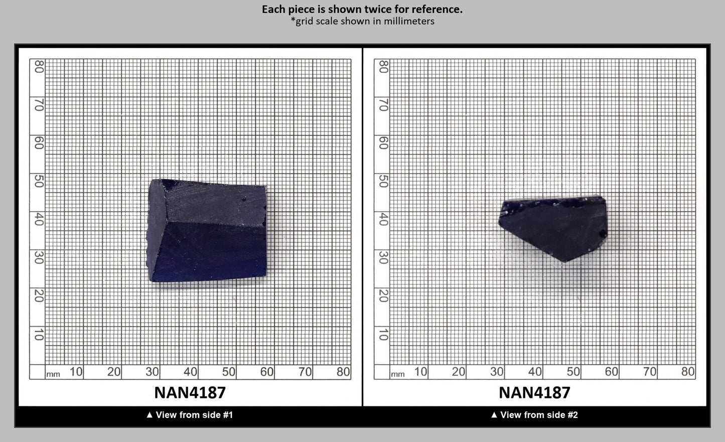 UV Reactive Nanosital #E-459 Lab Created Faceting Rough for Gem Cutting - Various Sizes : NAN4187