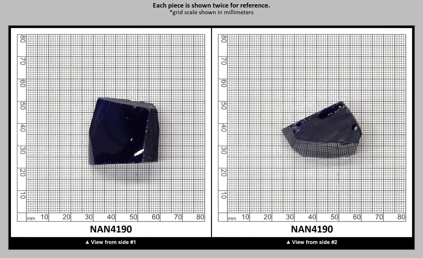 UV Reactive Nanosital #E-459 Lab Created Faceting Rough for Gem Cutting - Various Sizes : NAN4190