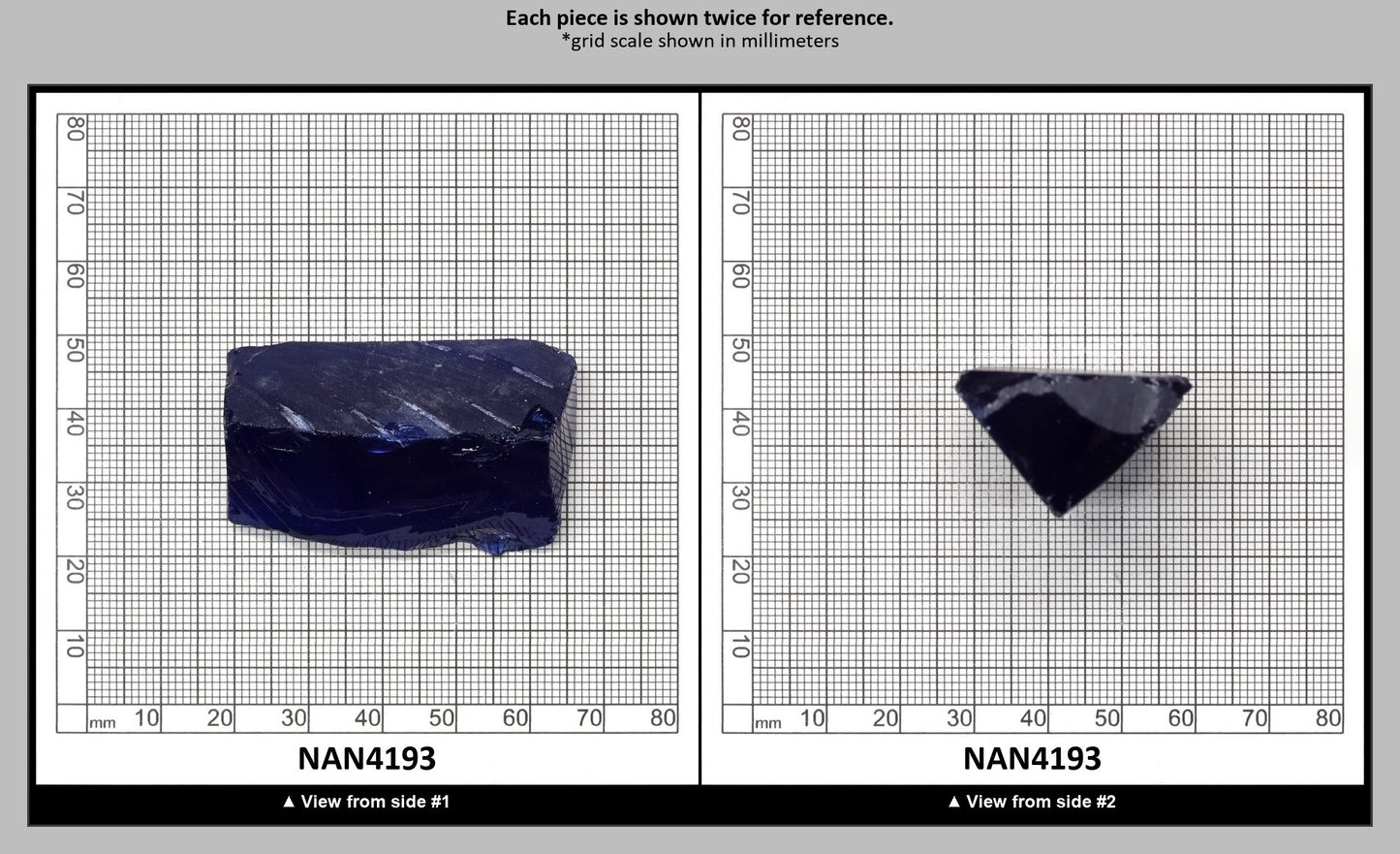 UV Reactive Nanosital #E-459 Lab Created Faceting Rough for Gem Cutting - Various Sizes : NAN4193