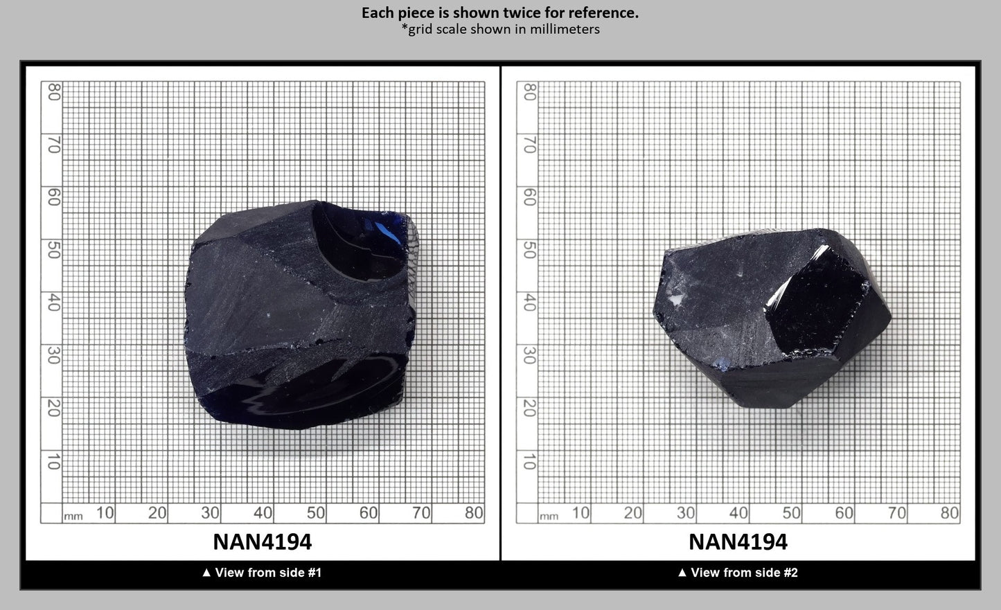UV Reactive Nanosital #E-459 Lab Created Faceting Rough for Gem Cutting - Various Sizes : NAN4194
