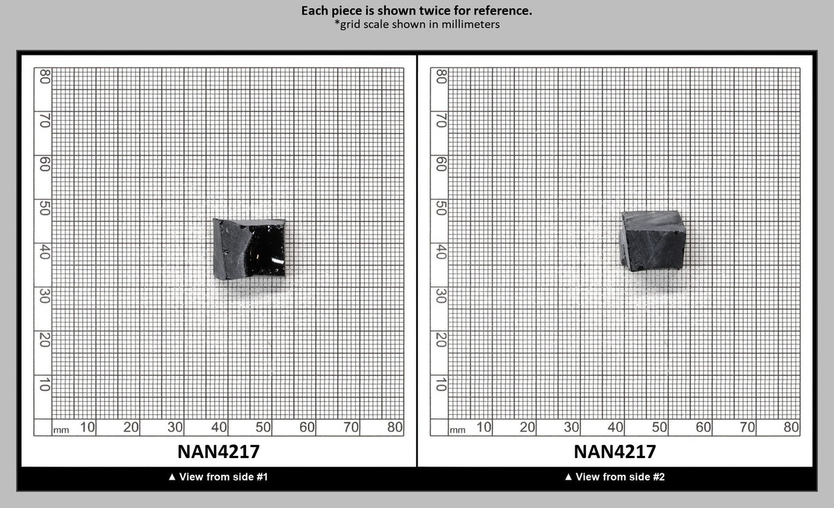 Nanosital Simulated Dark Ocean Grey Lab Created Faceting Rough for Gem Cutting - #A-756 - Various Sizes : NAN4217