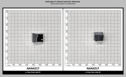 Nanosital Simulated Dark Ocean Grey Lab Created Faceting Rough for Gem Cutting - #A-756 - Various Sizes : NAN4217