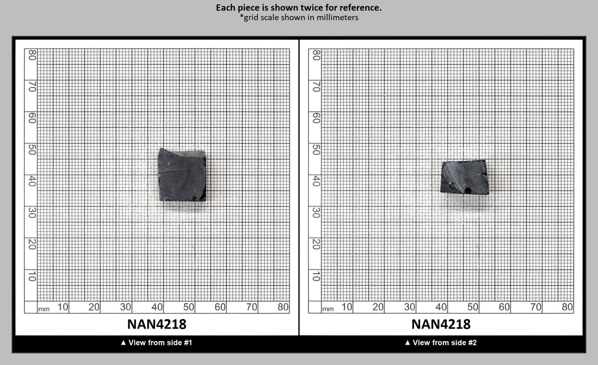 Nanosital Simulated Dark Ocean Grey Lab Created Faceting Rough for Gem Cutting - #A-756 - Various Sizes : NAN4218