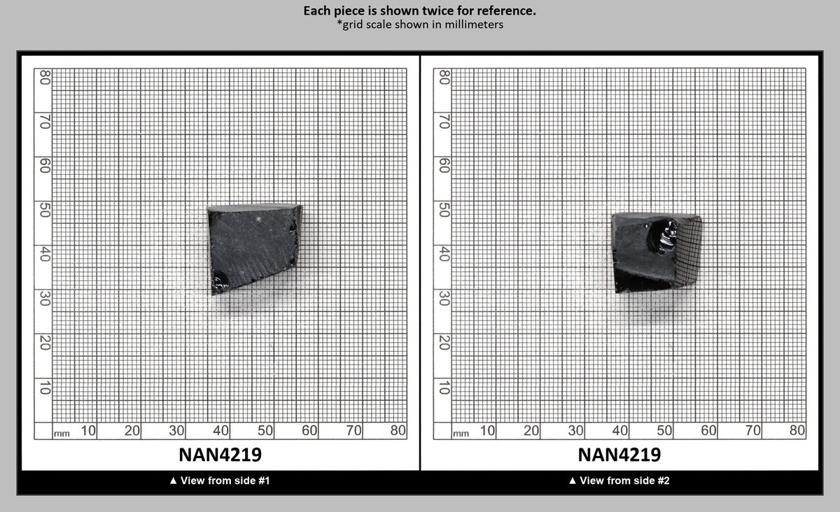 Nanosital Simulated Dark Ocean Grey Lab Created Faceting Rough for Gem Cutting - #A-756 - Various Sizes : NAN4219
