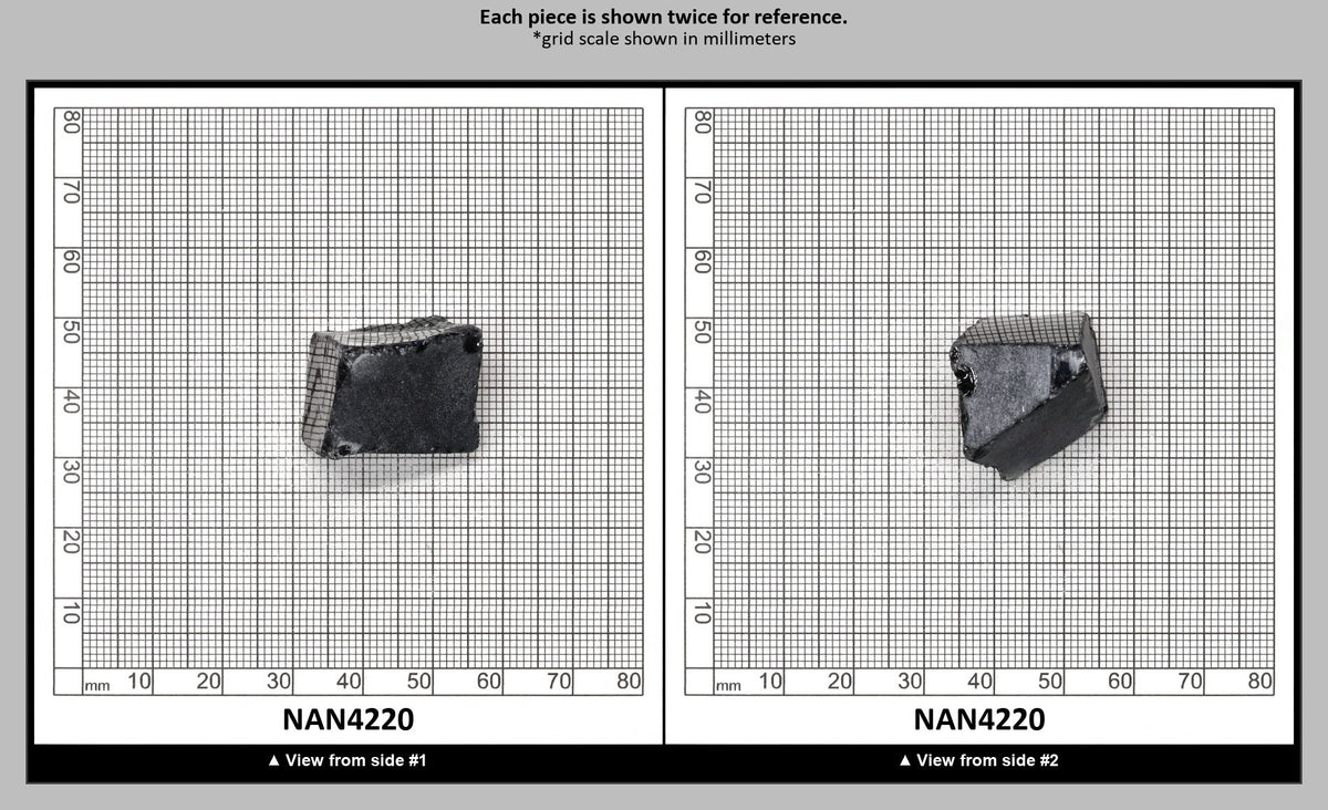 Nanosital Simulated Dark Ocean Grey Lab Created Faceting Rough for Gem Cutting - #A-756 - Various Sizes : NAN4220