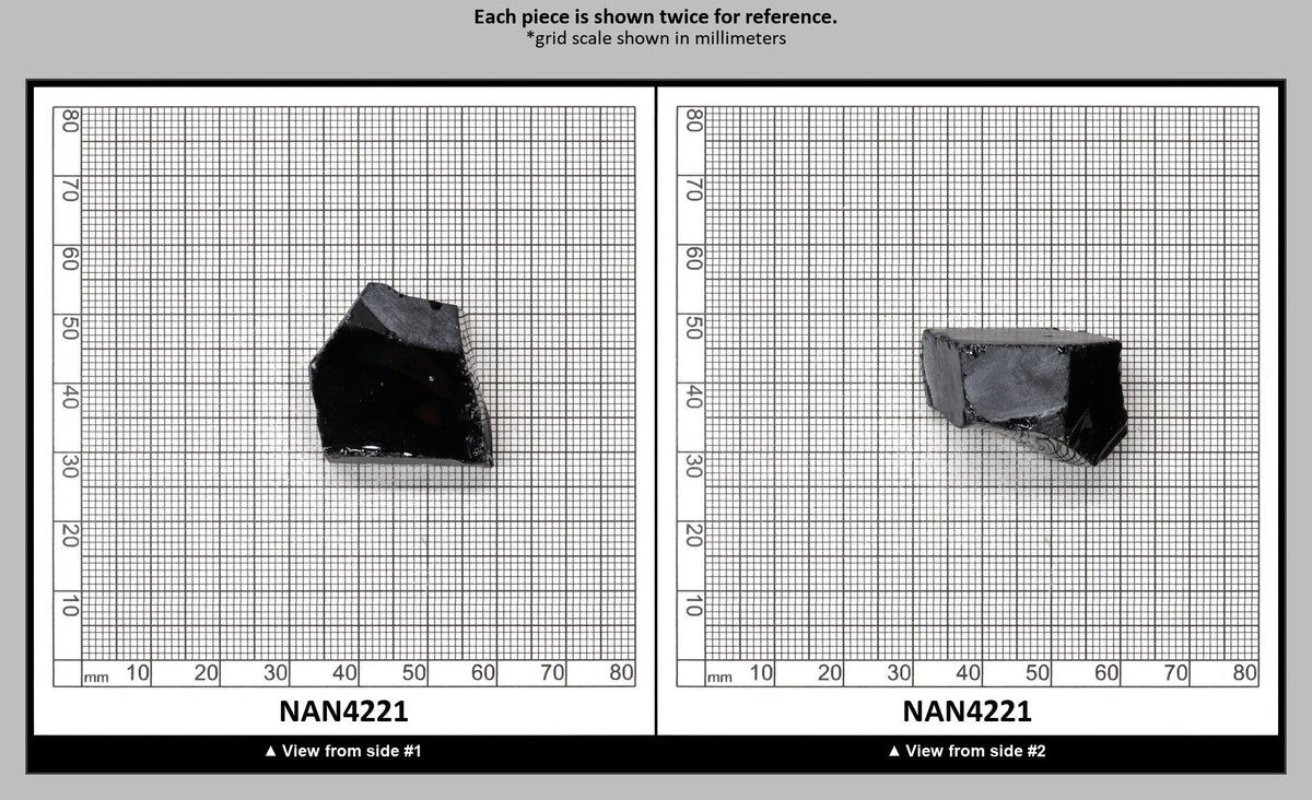 Nanosital Simulated Dark Ocean Grey Lab Created Faceting Rough for Gem Cutting - #A-756 - Various Sizes : NAN4221