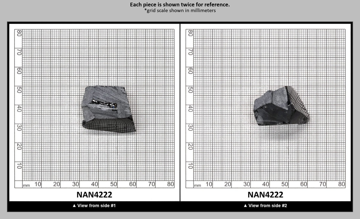 Nanosital Simulated Dark Ocean Grey Lab Created Faceting Rough for Gem Cutting - #A-756 - Various Sizes : NAN4222