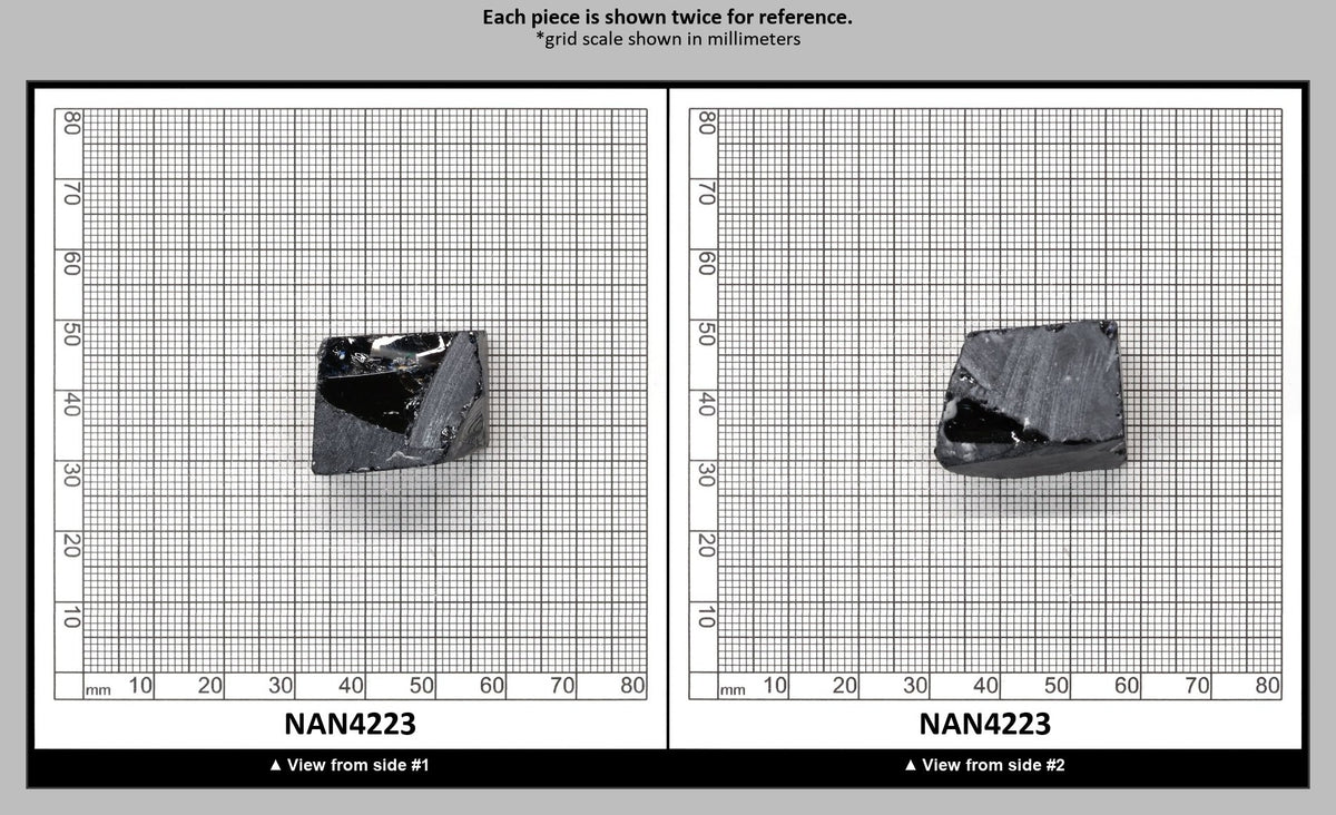 Nanosital Simulated Dark Ocean Grey Lab Created Faceting Rough for Gem Cutting - #A-756 - Various Sizes : NAN4223