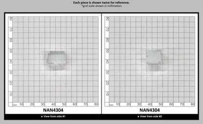Nanosital Simulated White Topaz Lab Created Faceting Rough for Gem Cutting - #A-1345 - Various Sizes : NAN4304