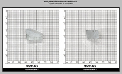 Nanosital Simulated White Topaz Lab Created Faceting Rough for Gem Cutting - #A-1345 - Various Sizes : NAN4305