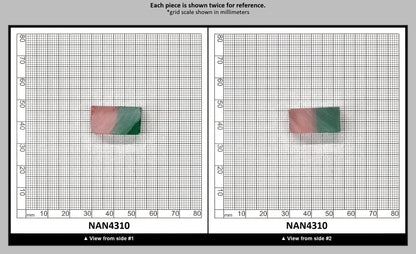 Nanosital Simulated Watermelon Lab Created Faceting Rough for Gem Cutting - Bi-Color Pink-Green - Various Sizes : NAN4310