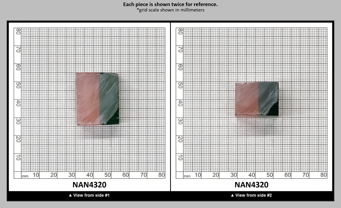 Nanosital Simulated Watermelon Lab Created Faceting Rough for Gem Cutting - Bi-Color Pink-Green - Various Sizes : NAN4320