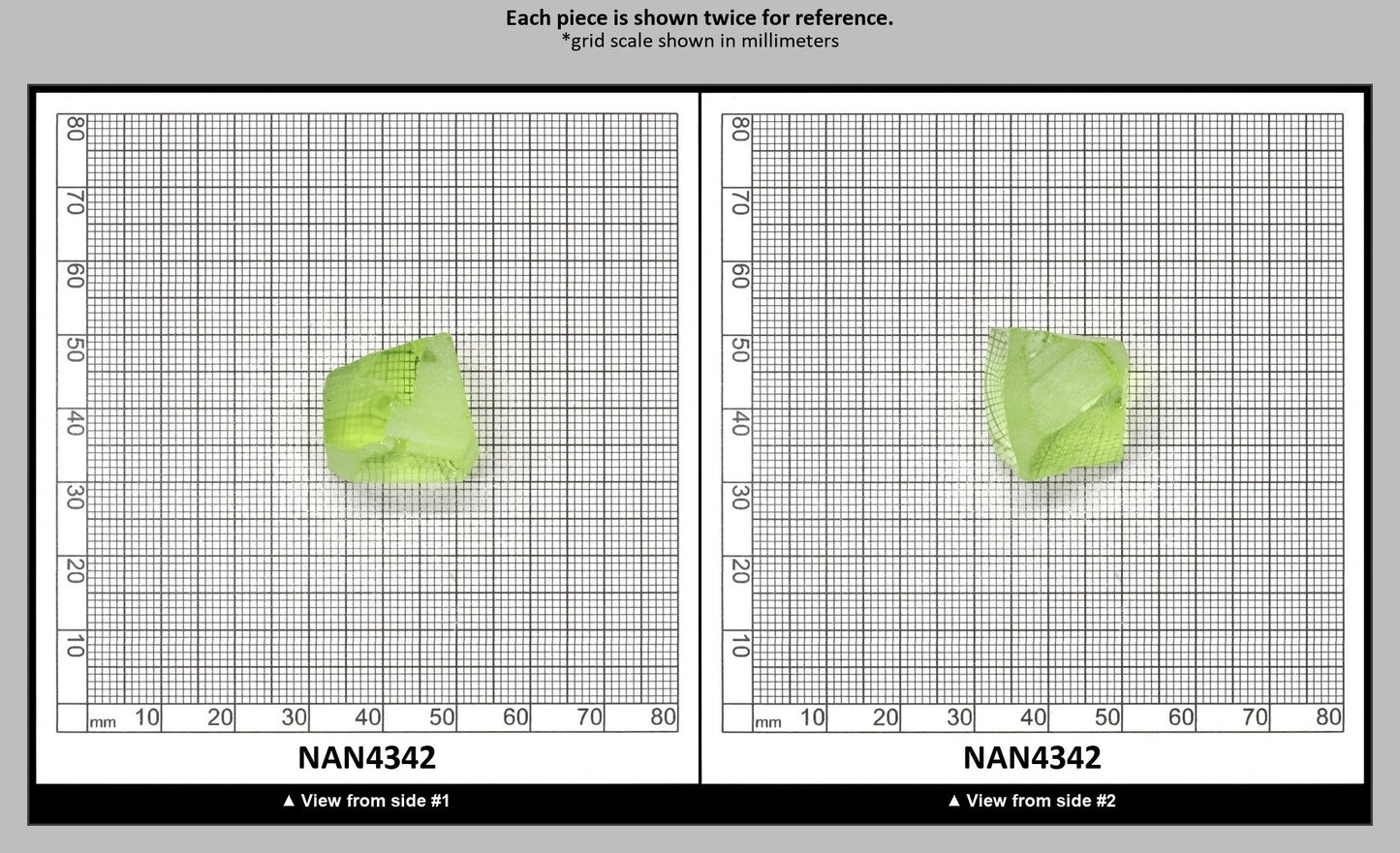UV Reactive Nanosital #E-274 Lab Created Faceting Rough for Gem Cutting - Various Sizes : NAN4342
