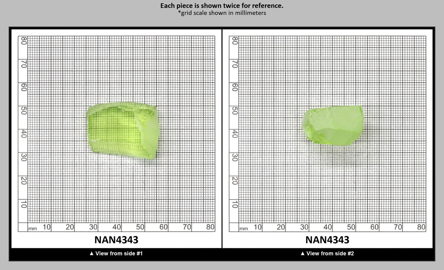 UV Reactive Nanosital #E-274 Lab Created Faceting Rough for Gem Cutting - Various Sizes : NAN4343