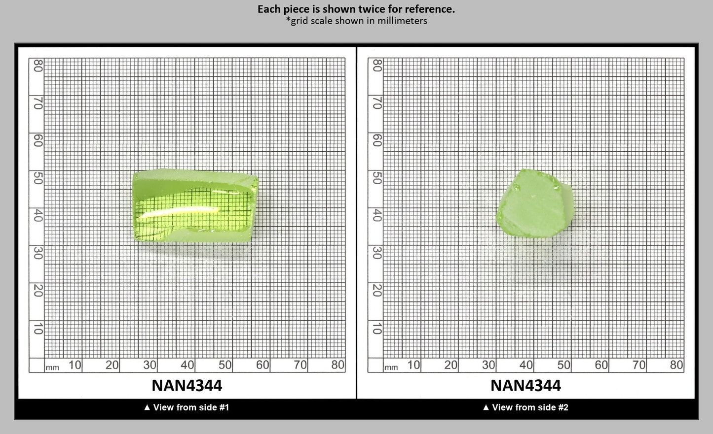 UV Reactive Nanosital #E-274 Lab Created Faceting Rough for Gem Cutting - Various Sizes : NAN4344