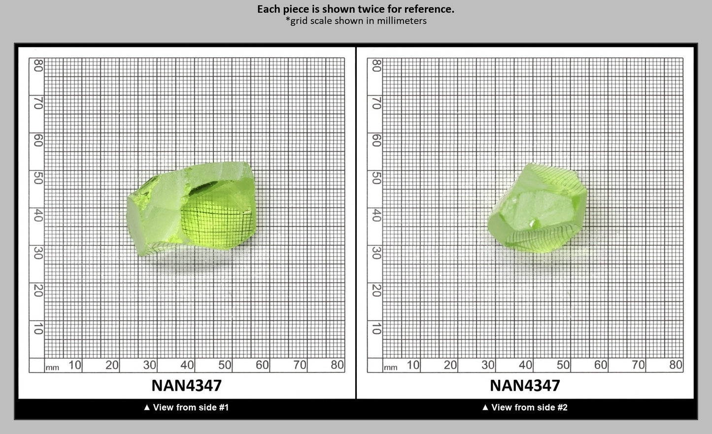 UV Reactive Nanosital #E-274 Lab Created Faceting Rough for Gem Cutting - Various Sizes : NAN4347