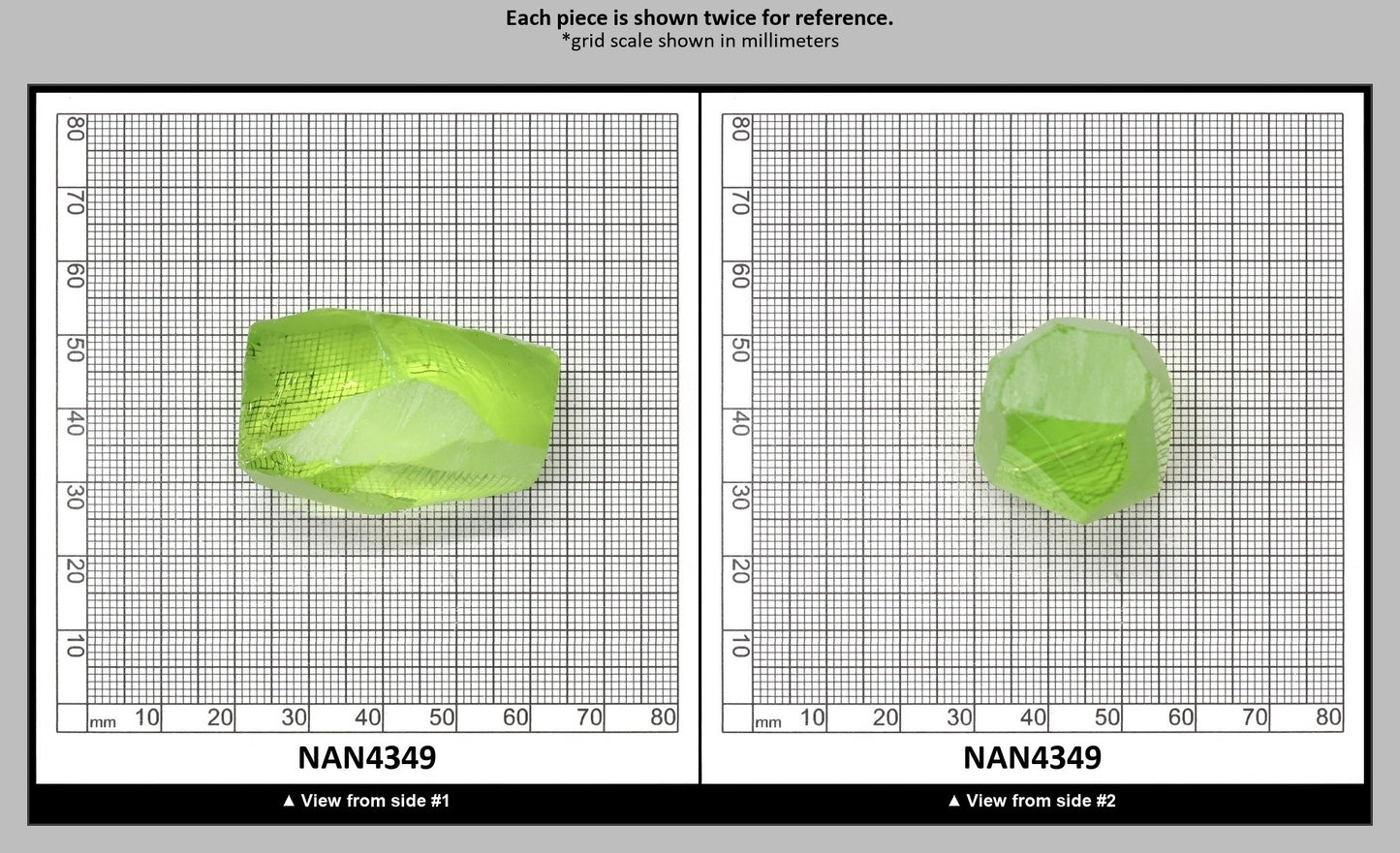 UV Reactive Nanosital #E-274 Lab Created Faceting Rough for Gem Cutting - Various Sizes : NAN4349