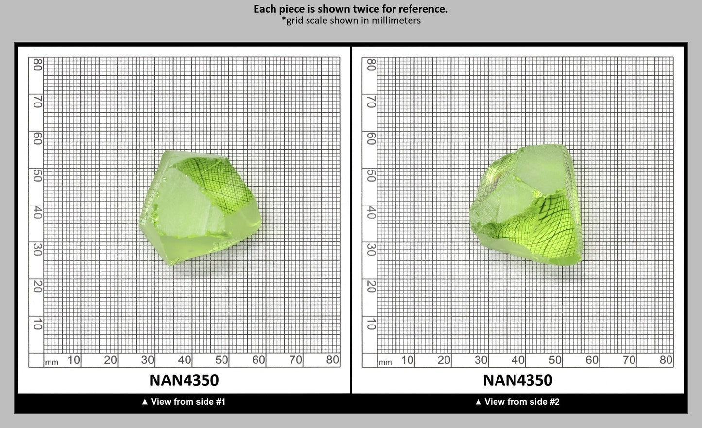 UV Reactive Nanosital #E-274 Lab Created Faceting Rough for Gem Cutting - Various Sizes : NAN4350