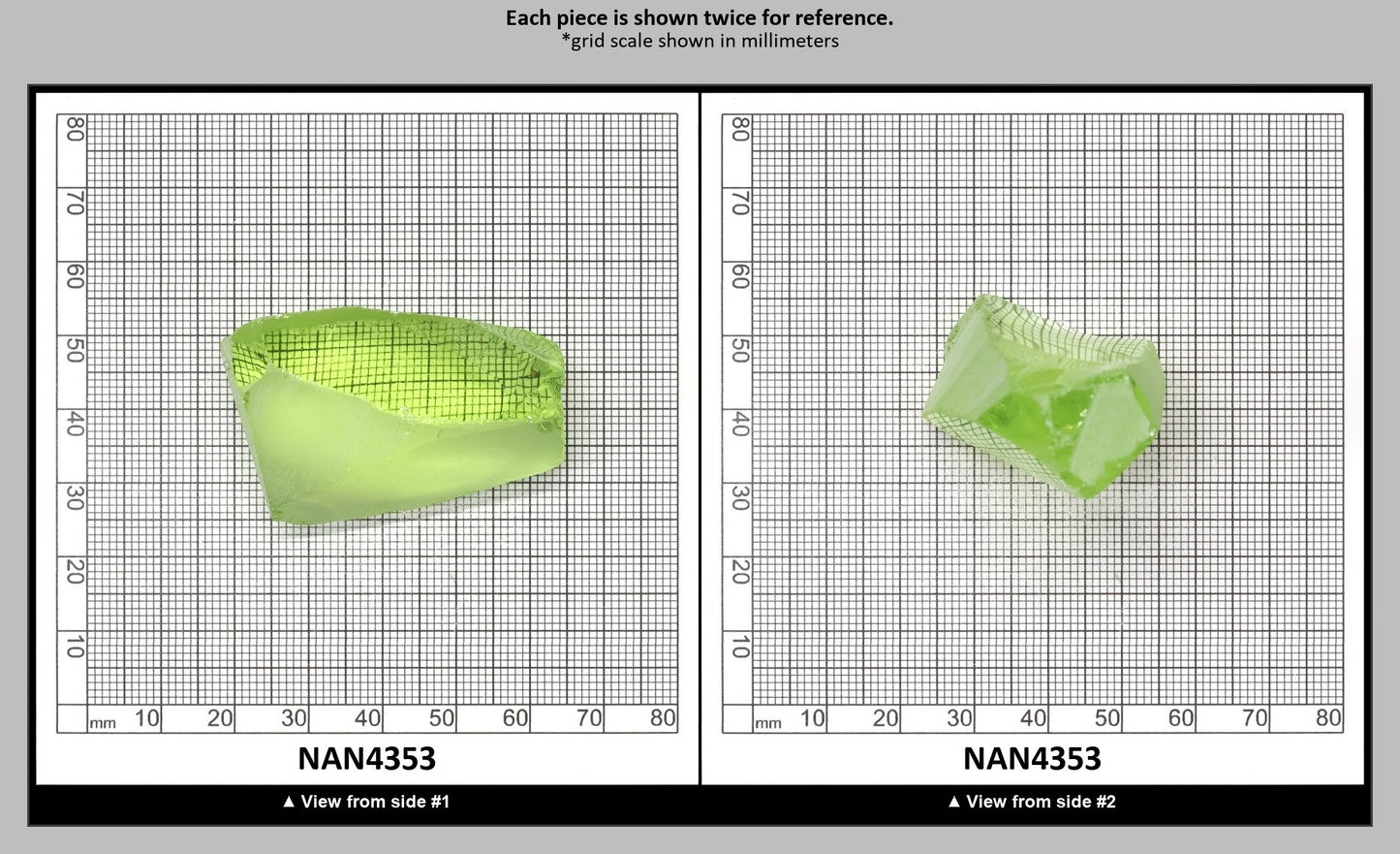 UV Reactive Nanosital #E-274 Lab Created Faceting Rough for Gem Cutting - Various Sizes : NAN4353