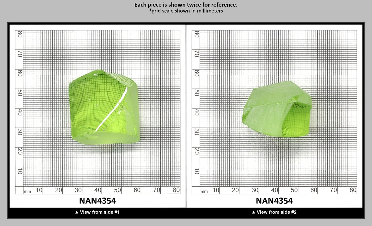UV Reactive Nanosital #E-274 Lab Created Faceting Rough for Gem Cutting - Various Sizes : NAN4354