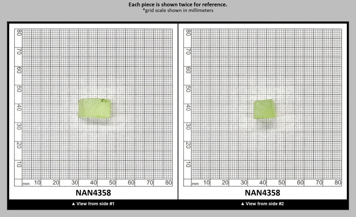 UV Reactive Nanosital #E-274 Lab Created Faceting Rough for Gem Cutting - Various Sizes : NAN4358