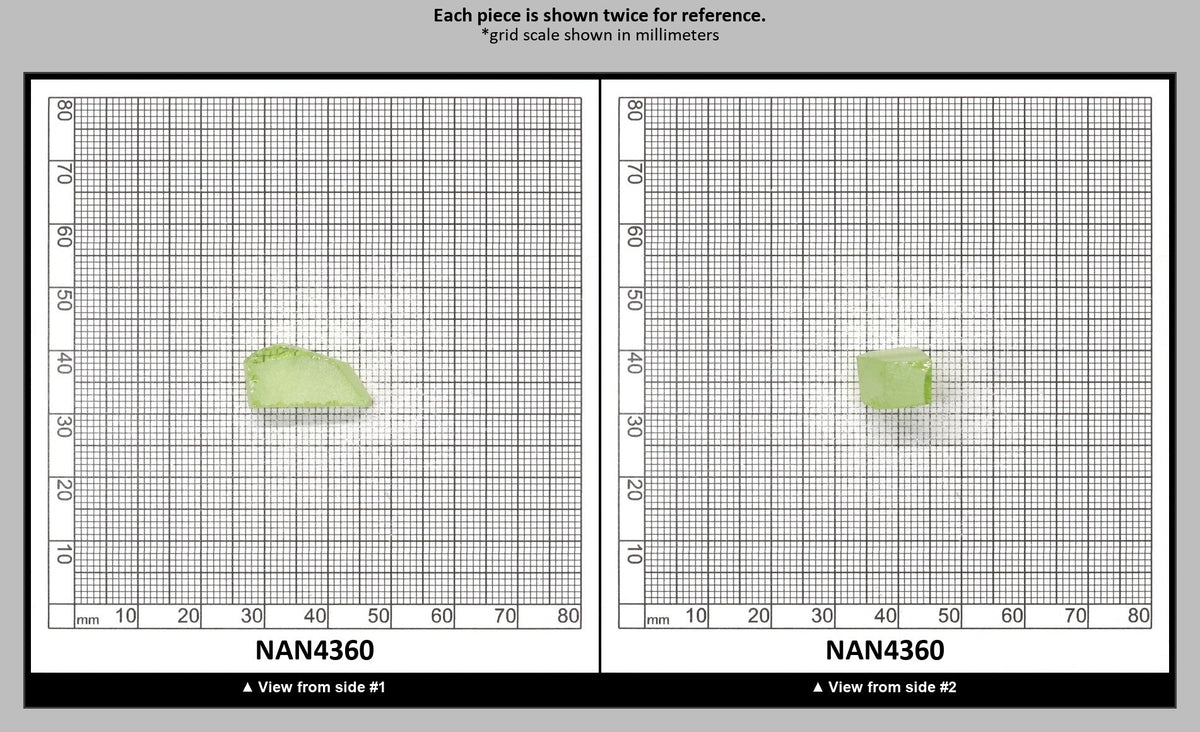 UV Reactive Nanosital #E-274 Lab Created Faceting Rough for Gem Cutting - Various Sizes : NAN4360