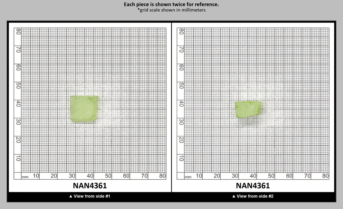 UV Reactive Nanosital #E-274 Lab Created Faceting Rough for Gem Cutting - Various Sizes : NAN4361