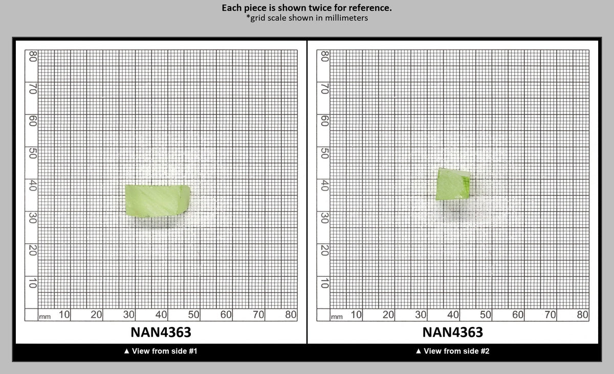 UV Reactive Nanosital #E-274 Lab Created Faceting Rough for Gem Cutting - Various Sizes : NAN4363