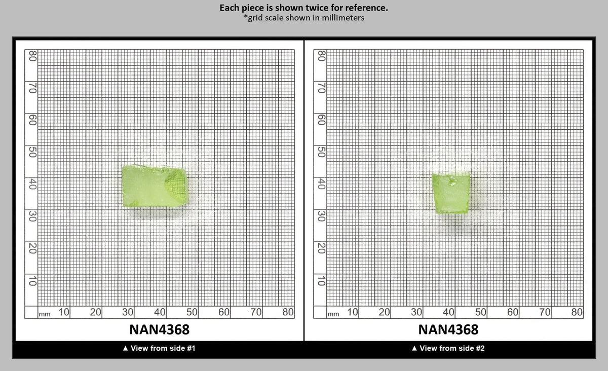 UV Reactive Nanosital #E-274 Lab Created Faceting Rough for Gem Cutting - Various Sizes : NAN4368