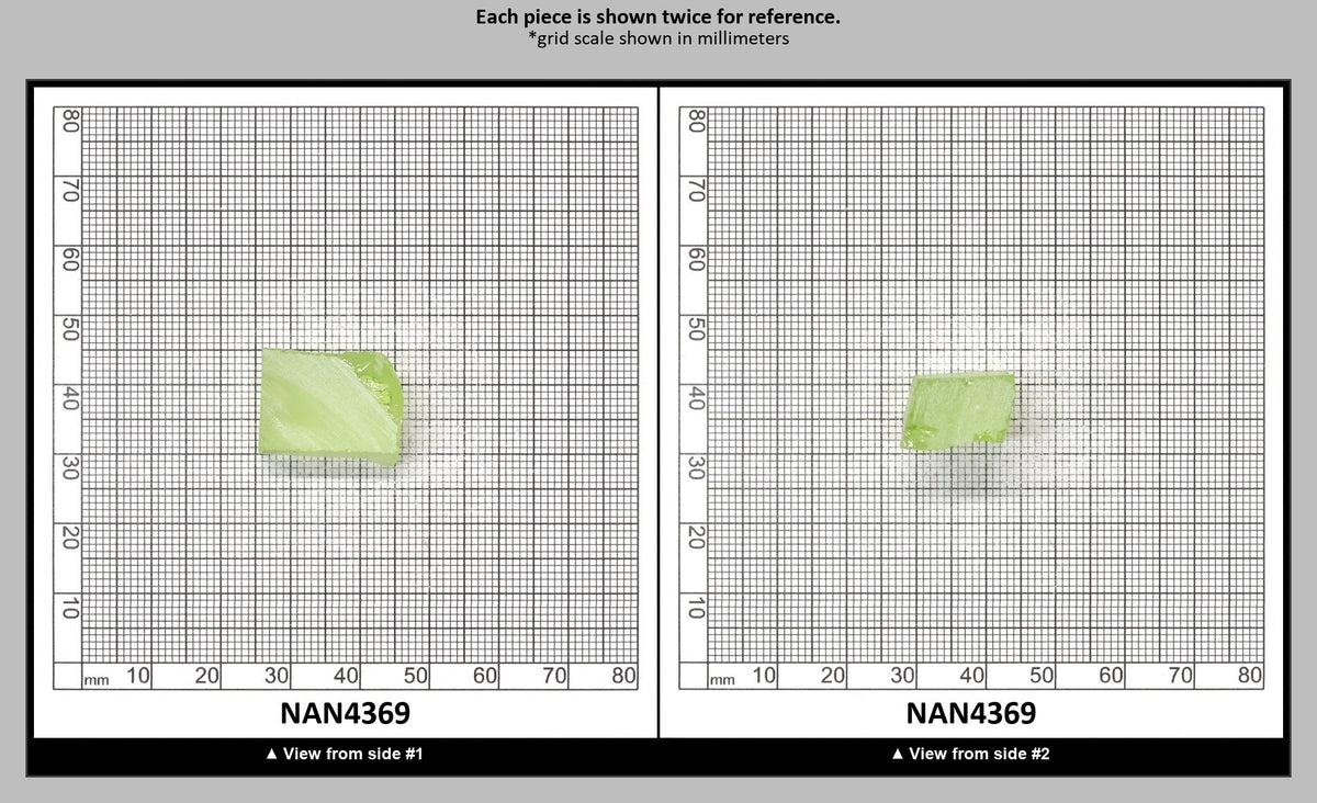 UV Reactive Nanosital #E-274 Lab Created Faceting Rough for Gem Cutting - Various Sizes : NAN4369
