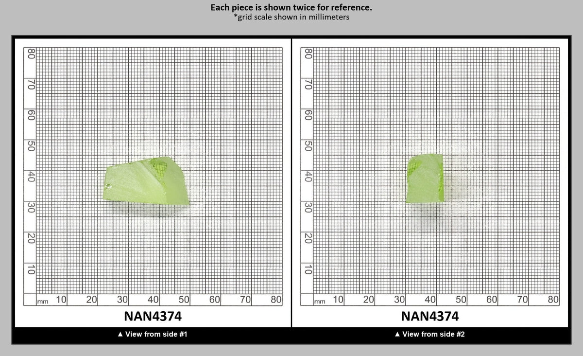 UV Reactive Nanosital #E-274 Lab Created Faceting Rough for Gem Cutting - Various Sizes : NAN4374