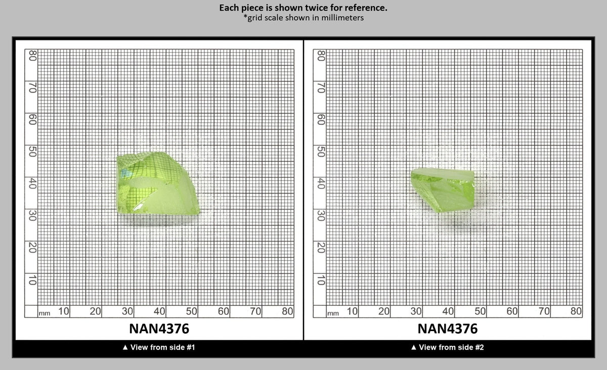 UV Reactive Nanosital #E-274 Lab Created Faceting Rough for Gem Cutting - Various Sizes : NAN4376