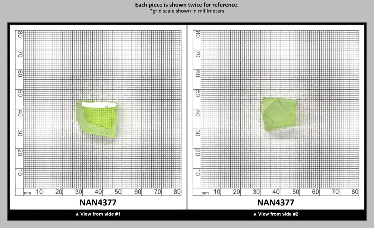 UV Reactive Nanosital #E-274 Lab Created Faceting Rough for Gem Cutting - Various Sizes : NAN4377