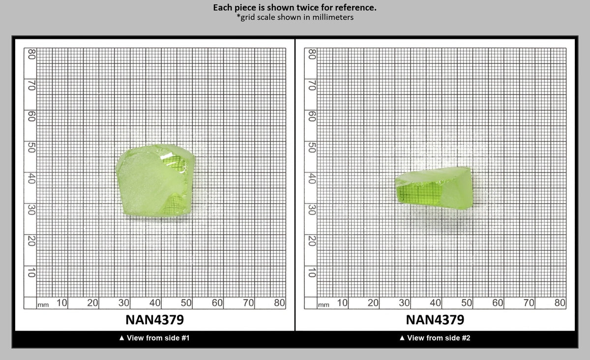 UV Reactive Nanosital #E-274 Lab Created Faceting Rough for Gem Cutting - Various Sizes : NAN4379