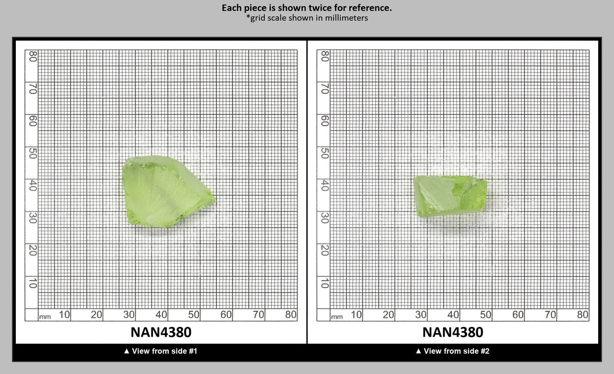UV Reactive Nanosital #E-274 Lab Created Faceting Rough for Gem Cutting - Various Sizes : NAN4380