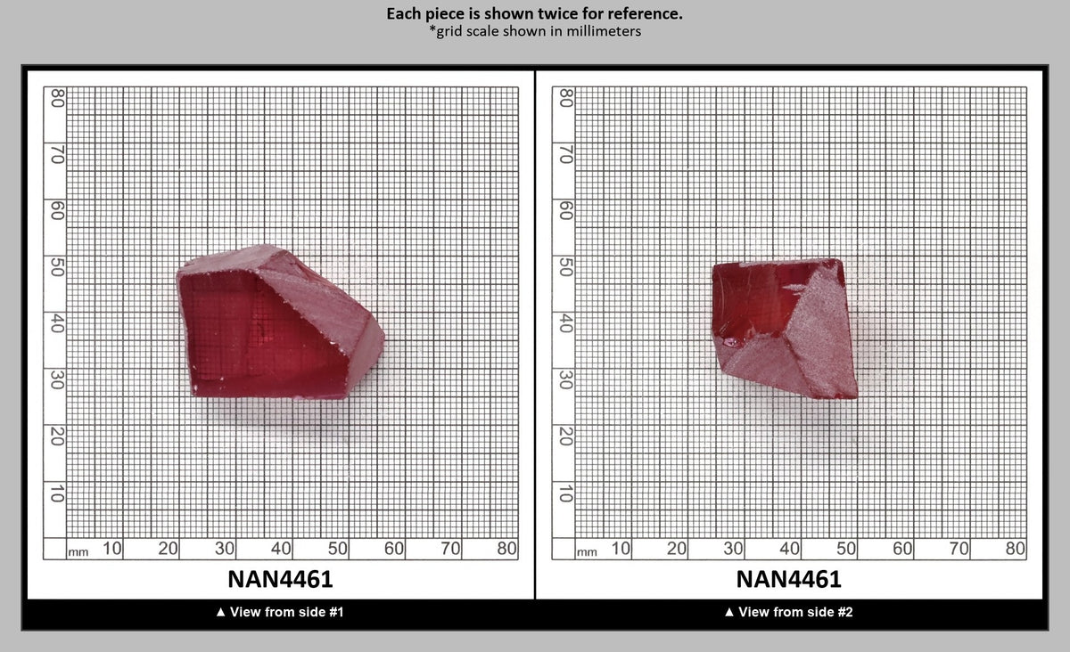 Nanosital Simulated Kunzite Lab Created Faceting Rough for Gem Cutting - #A-8483 - Various Sizes : NAN4461