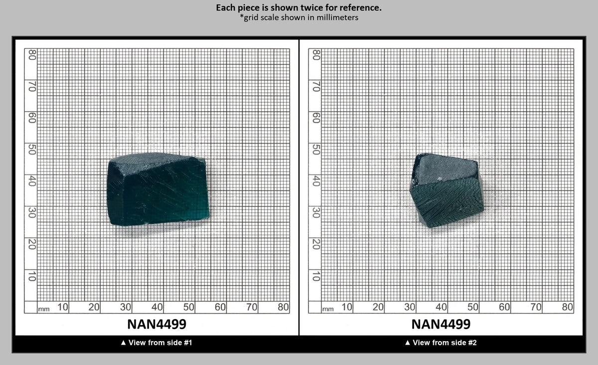 Nanosital Simulated Mars Emerald Lab Created Faceting Rough for Gem Cutting - #C-204 - Various Sizes : NAN4499