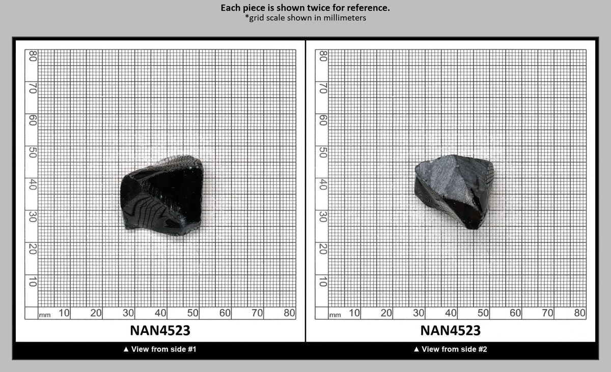 Nanosital Simulated Dark Green Tourmaline Lab Created Faceting Rough for Gem Cutting - #21 - Various Sizes : NAN4523