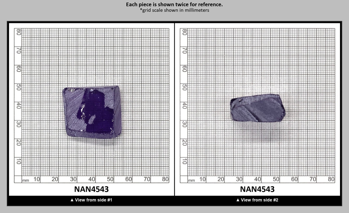 Nanosital Simulated Color Changing Lab Created Faceting Rough for Gem Cutting - #E-114 - Various Sizes : NAN4543