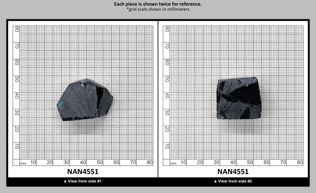 Nanosital Simulated Dark Arctic Blue Lab Created Faceting Rough for Gem Cutting - #C-206 - Various Sizes : NAN4551