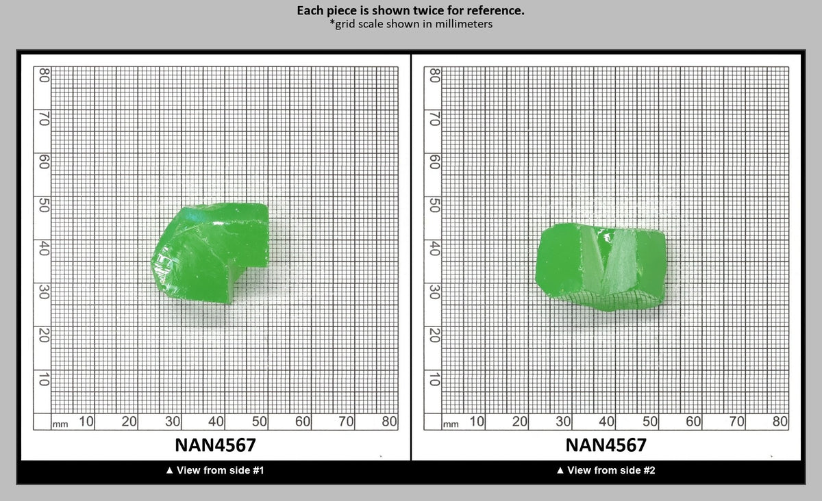 Nanosital Simulated Light Kryptonite Opal Lab Created Faceting Rough for Gem Cutting - #0011/1 - Various Sizes : NAN4567