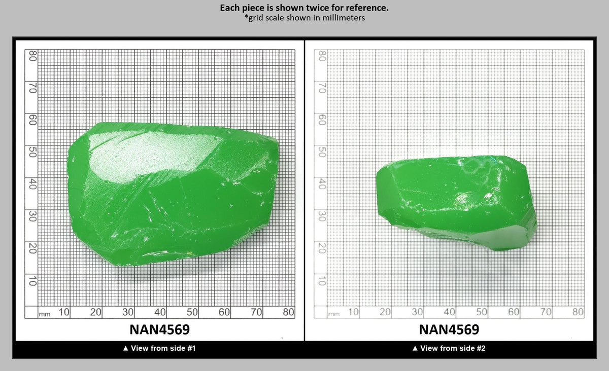 Nanosital Simulated Light Kryptonite Opal Lab Created Faceting Rough for Gem Cutting - #0011/1 - Various Sizes : NAN4569
