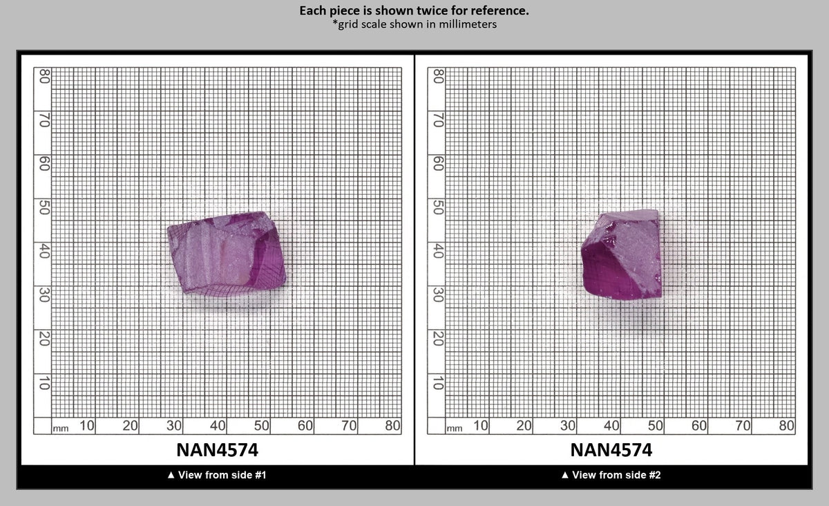 Nanosital Simulated Color Changing Lab Created Faceting Rough for Gem Cutting - #115 - Various Sizes : NAN4574
