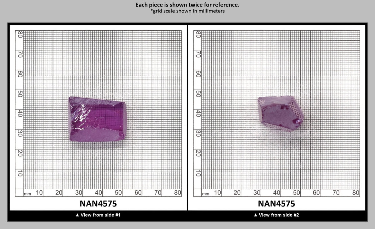 Nanosital Simulated Color Changing Lab Created Faceting Rough for Gem Cutting - #115 - Various Sizes : NAN4575