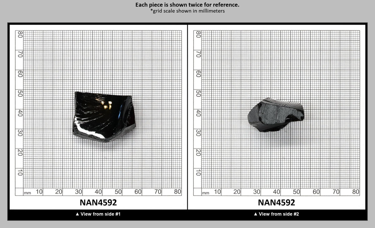 Nanosital Simulated Black Lab Created Faceting Rough for Gem Cutting - #0004 - Various Sizes : NAN4592